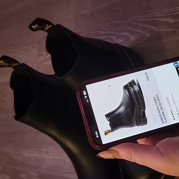 NEW Doc Martens Audrick Napa leather platform Chelsea boot - Picture 3 of 7